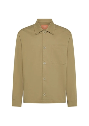 Cruna Cardiff chest-pocket shirt - Neutrals