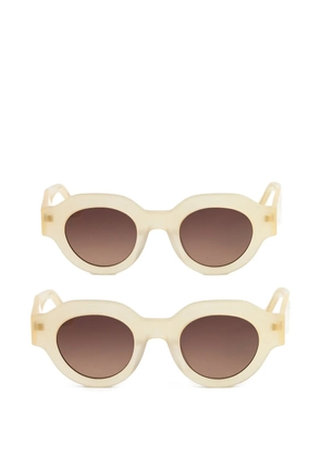 Kaleos Travers round-frame sunglasses - Neutrals