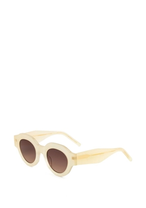 Kaleos Travers round-frame sunglasses - Neutrals