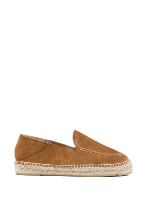Manebi contrast-stitching espadrilles - Brown