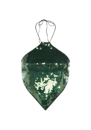 Oséree Marylin sequin tie top - Green