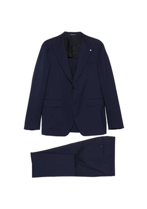 Tagliatore pin-detail suit - Blue