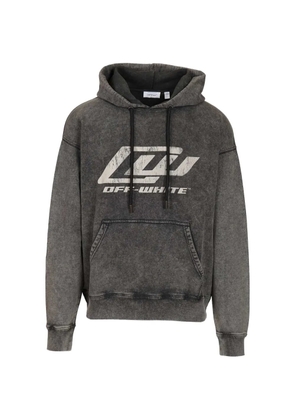 Off-White logo-detail hoodie - Grey