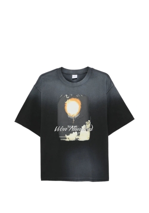 Won Hundred Houston Rocket printed T-shirt - Grey