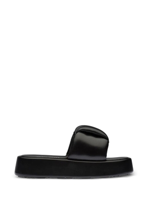 Miu Miu platform nappa sandals - Black