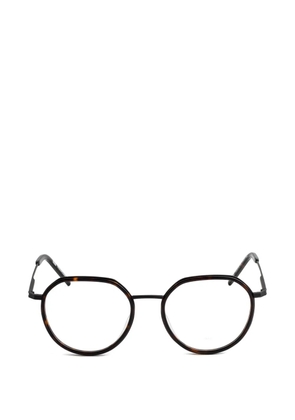 Kaleos Hunham tortoiseshell-effect round-frame glasses - Brown