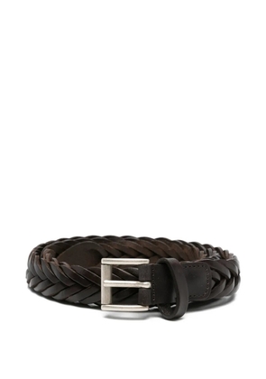 Anderson's braided leather belt - Brown