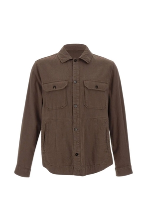 Woolrich buttoned pocket coat - Brown