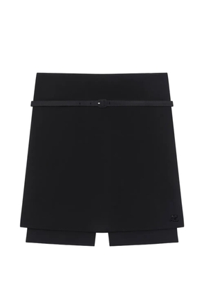 Courrèges belted skorts - Black
