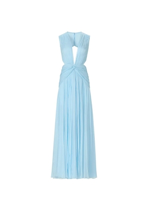 Costarellos Luccia cut-out ruched maxi dress - Blue