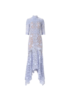 Costarellos Kalissa lace asymmetric dress - Purple