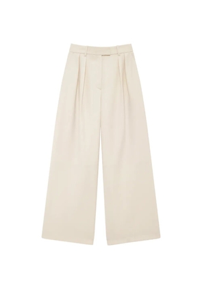 ANINE BING Lou pleated trousers - Neutrals