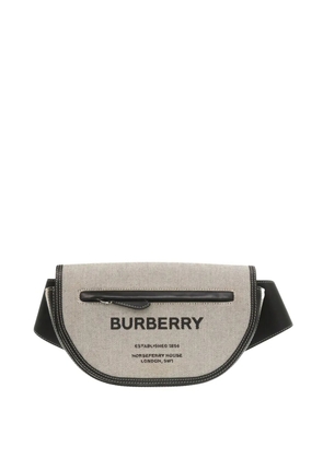 Burberry Pre-Owned 2023-2026 Small Canvas Horseferry Olympia belt bag - Grey