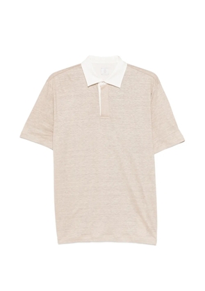 Eleventy contrast-panel polo shirt - Neutrals