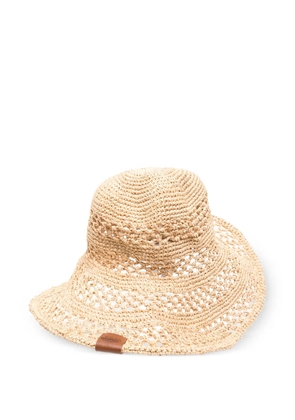 Ruslan Baginskiy straw knit hat - Neutrals