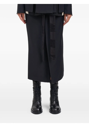 Alessandra Marchi belted midi skirt - Black