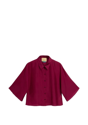 MOMONÌ Cougr buttoned kimono-style shirt - Red