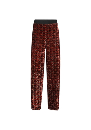 OBIDI velvet trousers - Red