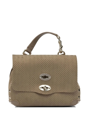 Zanellato baby Postina Amoretto studs suede tote bag - Neutrals