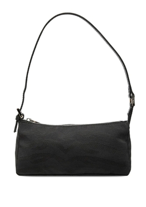 Fendi Pre-Owned 2000-2010 Zebra Print Canvas Pochette shoulder bag - Black