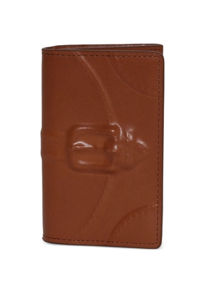 Maison MIHARA YASUHIRO Invisible buckle embossed wallet - Brown