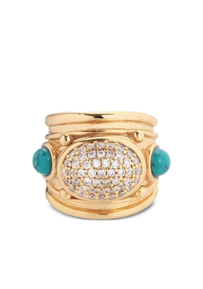 Gas Bijoux Simone turquoise zircon ring - White