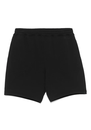 Zegna logo-embroidered track shorts - Black