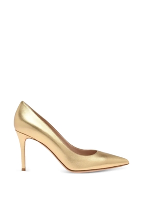Gianvito Rossi metallic leather pumps - Gold