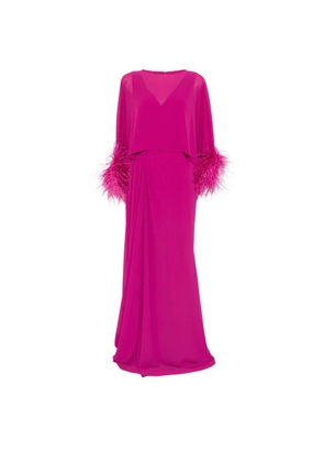 AIRE textured-detail maxi dress set - Pink