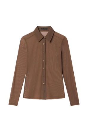 Good American semi-sheer shirt - Brown
