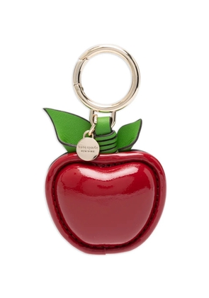 Kate Spade apple leaves bag charm - Red