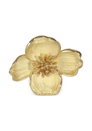 Tiffany & Co. Pre-Owned flower yellow gold brooch