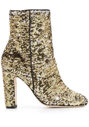 Paris Texas sequin-embellished ankle boots - Gold