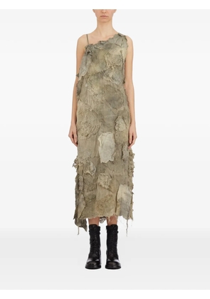 Yoyo Yeung embroidered midi dress - Green