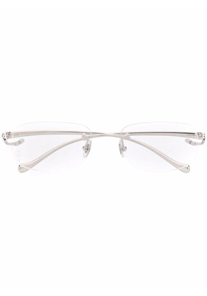 Cartier Eyewear oval-frame glasses - Silver