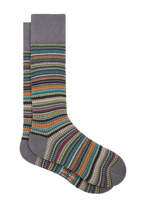 Paul Smith striped cotton socks - Grey
