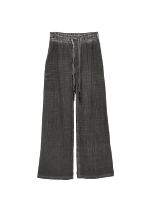 69 BY ISAAC SELLAM cotton textured trousers - Grey