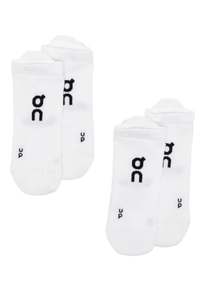 On core run socks (set of two) - White