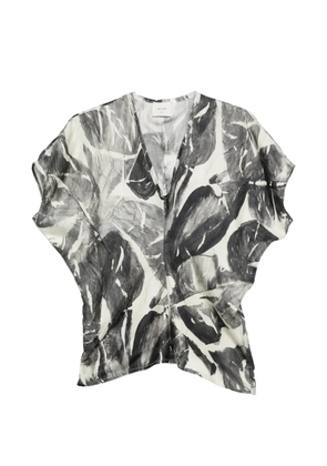 Alysi V-neck shirt - Black