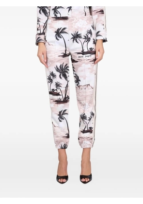 Palm Angels island print trrack pants - Neutrals