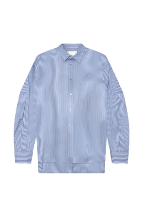 sacai striped shirt - Blue