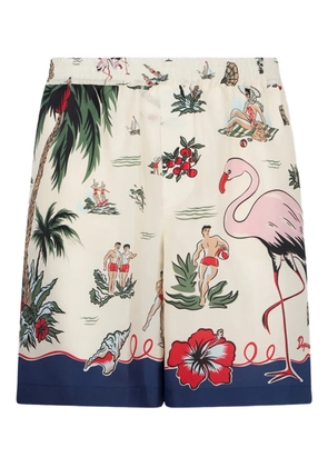 DSQUARED2 graphic-print shorts - Neutrals