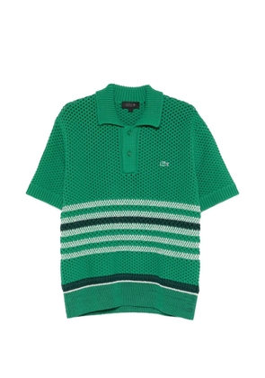 Lacoste striped-detail polo shirt - Green