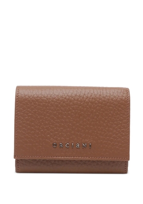 Orciani small leather wallet - Brown