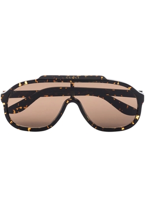 Gucci Eyewear pilot frame sunglasses - Brown