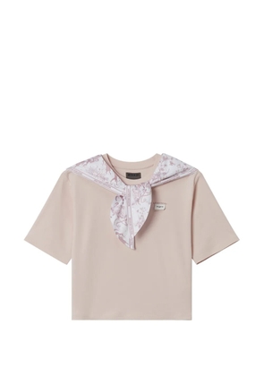 Musium Div. printed collar T-shirt - Pink