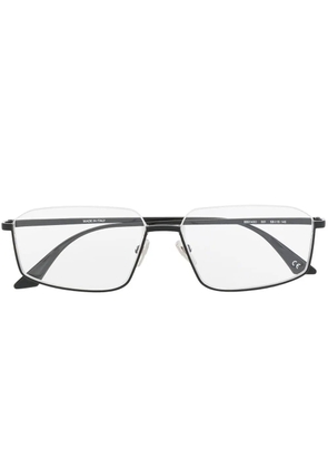Balenciaga Eyewear rectangle-frame clear glasses - Black