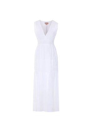 TWINSET V-neck sleeveless dress - White