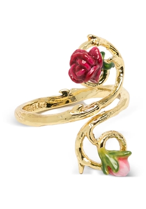 LES NEREIDES rose flower ring - Gold
