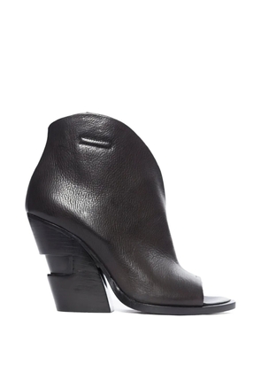 Cinzia Araia open leather sandals - Black